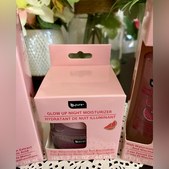 🆕🍉 B•PURE “GLOW UP” WATERMELON SKIN CARE COLLECTION. BRAND NEW. FULL SIZES. - Picture 6 of 12